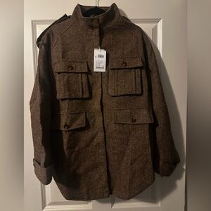 Belle and Bloom Women’s Brown Wool Jacket